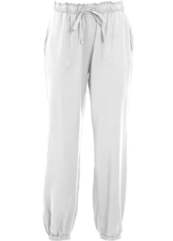 DEHA Pantaloni*Pantalone Jogger In Twill Tencel Verde