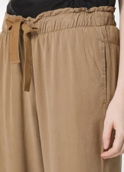 DEHA Pantaloni*Pantalone Jogger In Twill Tencel Marrone