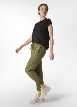 DEHA Pantaloni*Pantalone Jogger In Viscosa Crepe Verde