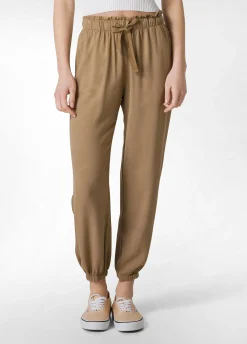 DEHA Pantaloni*Pantalone Jogger In Viscosa Crepe Marrone