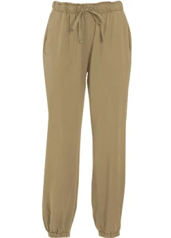 DEHA Pantaloni*Pantalone Jogger In Viscosa Crepe Marrone