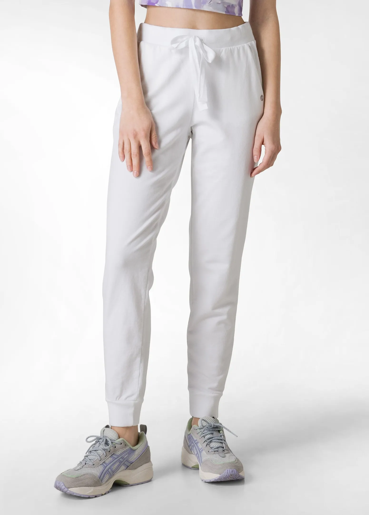 DEHA Pantaloni*Pantalone Jogger Leggero Con Polsino Bianco