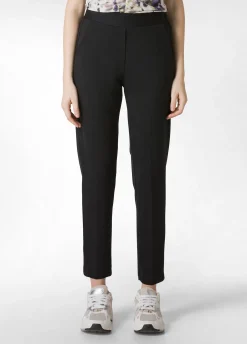 DEHA Pantaloni*Pantalone Leggero In Punto Milano Nero