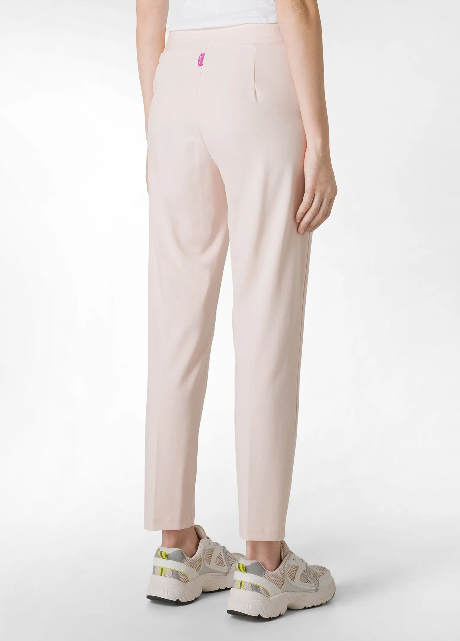 DEHA Pantaloni*Pantalone Leggero In Punto Milano Rosa