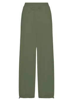 DEHA Pantaloni*Pantalone Magnum In Popeline Leggero Verde