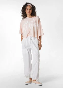 DEHA Pantaloni*Pantalone Magnum In Poplin Leggero Bianco