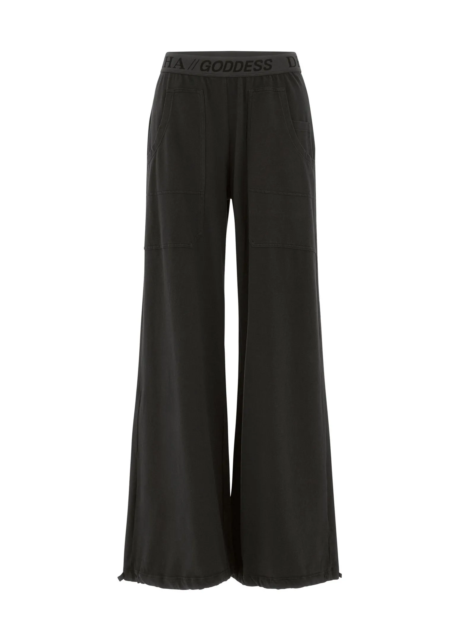 DEHA Pantaloni*Pantalone Magnum Leggero In Jersey Nero