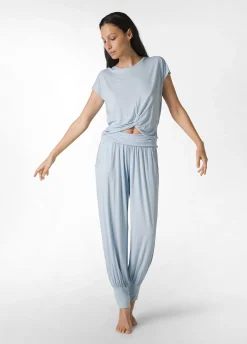 DEHA Pantaloni*Pantalone Odalisca In Viscosa Blu
