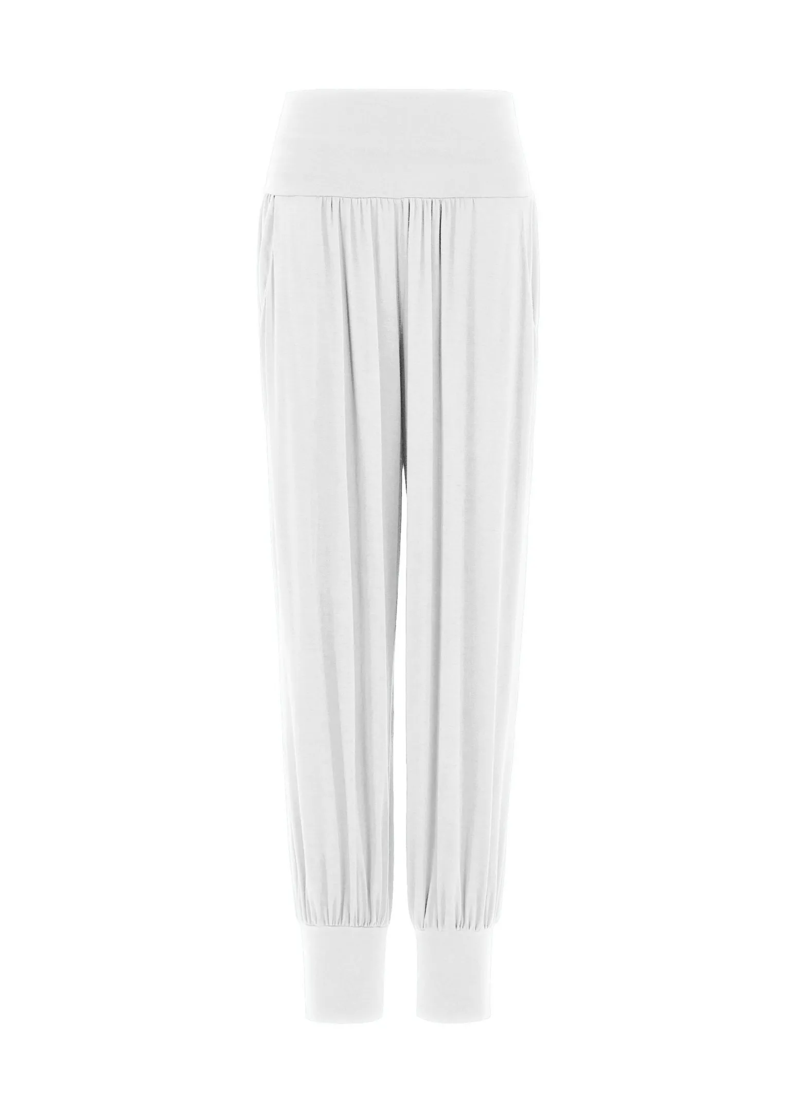 DEHA Pantaloni*Pantalone Odalisca In Viscosa Bianco