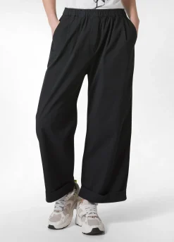 DEHA Pantaloni*Pantalone Relaxed In Popeline Nero