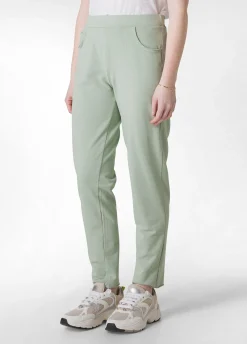 DEHA Pantaloni*Pantalone Slim Fit In Felpa Leggera Verde
