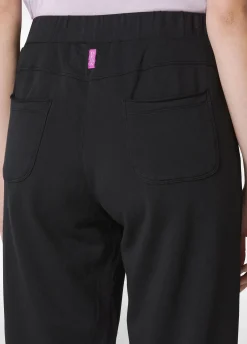 DEHA Pantaloni*Pantalone Slim Fit In Felpa Leggera Nero