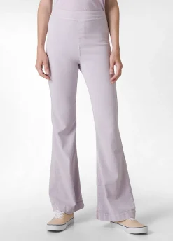 DEHA Pantaloni*Pantalone Svasato In Gabardine Vintage Viola
