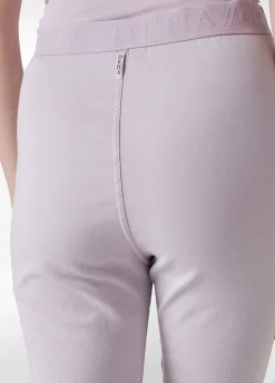 DEHA Pantaloni*Pantalone Svasato In Gabardine Vintage Viola