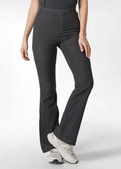 DEHA Pantaloni*Pantalone Svasato In Gabardine Vintage Nero