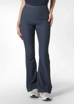 DEHA Pantaloni*Pantalone Svasato In Gabardine Vintage Blu
