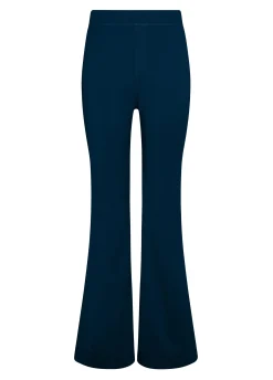 DEHA Pantaloni*Pantalone Svasato In Gabardine Vintage Blu