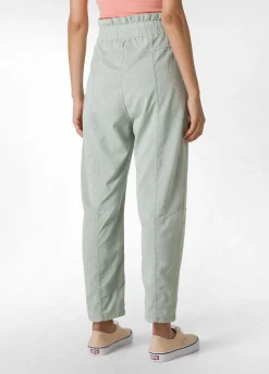 DEHA Pantaloni*Pantalone Vita Alta In Gabardine Vintage Verde