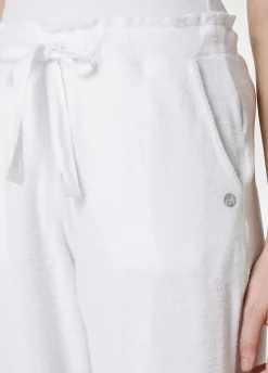 DEHA Pantaloni*Pantaloni Jogger In Spugna Bianco