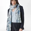 DEHA Accessori*Pashmina In Mussola Stampata Blu