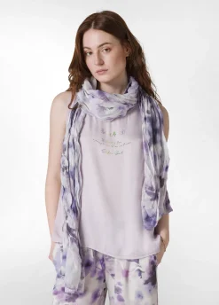 DEHA Accessori*Pashmina In Mussola Stampata Viola