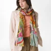 DEHA Accessori*Pashmina In Mussola Stampata Verde
