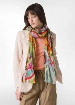 DEHA Accessori*Pashmina In Mussola Stampata Verde