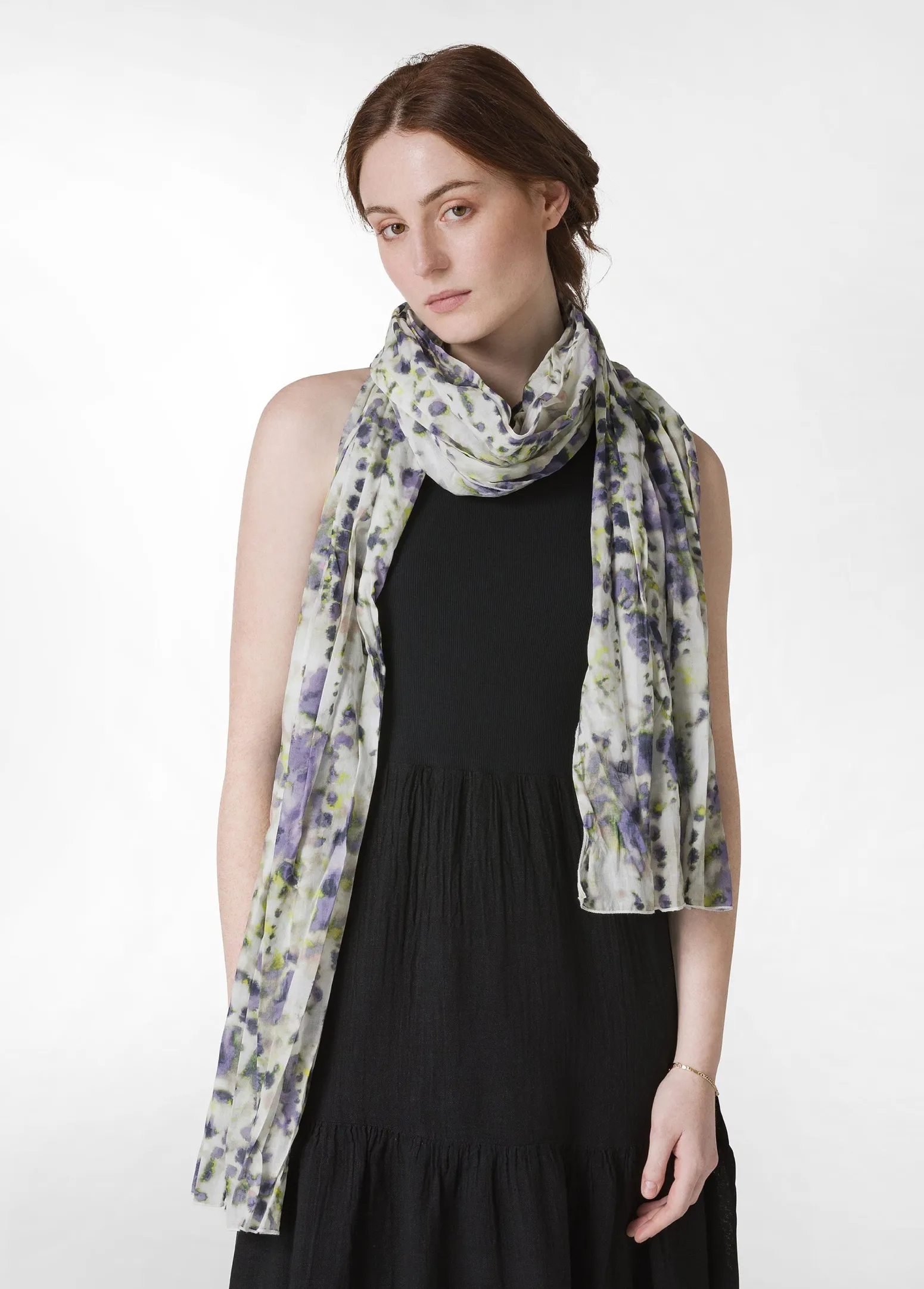 DEHA Accessori*Pashmina In Mussola Stampata Viola