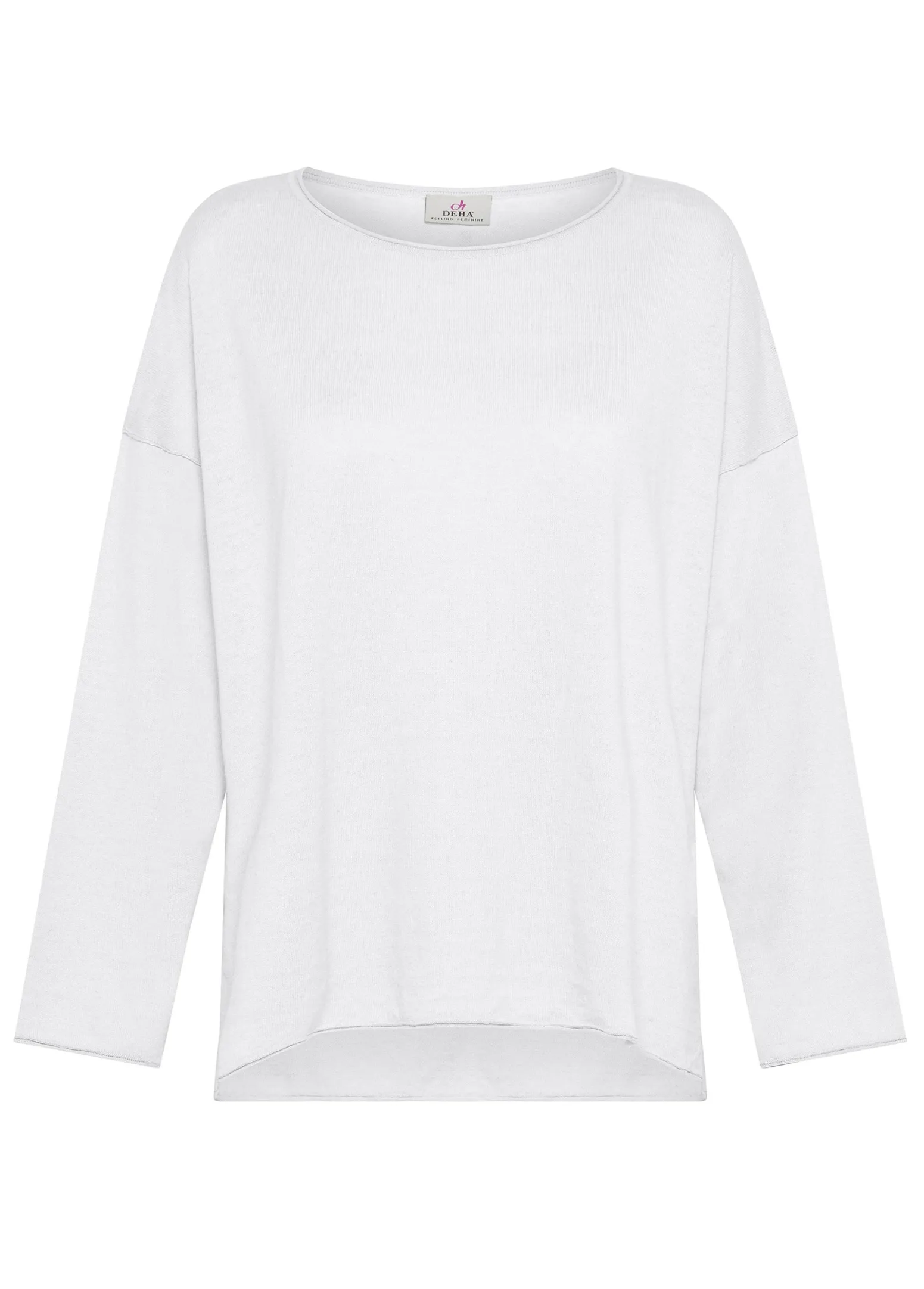 DEHA Felpe & Maglieria*Pullover Ampio In Lino Bianco