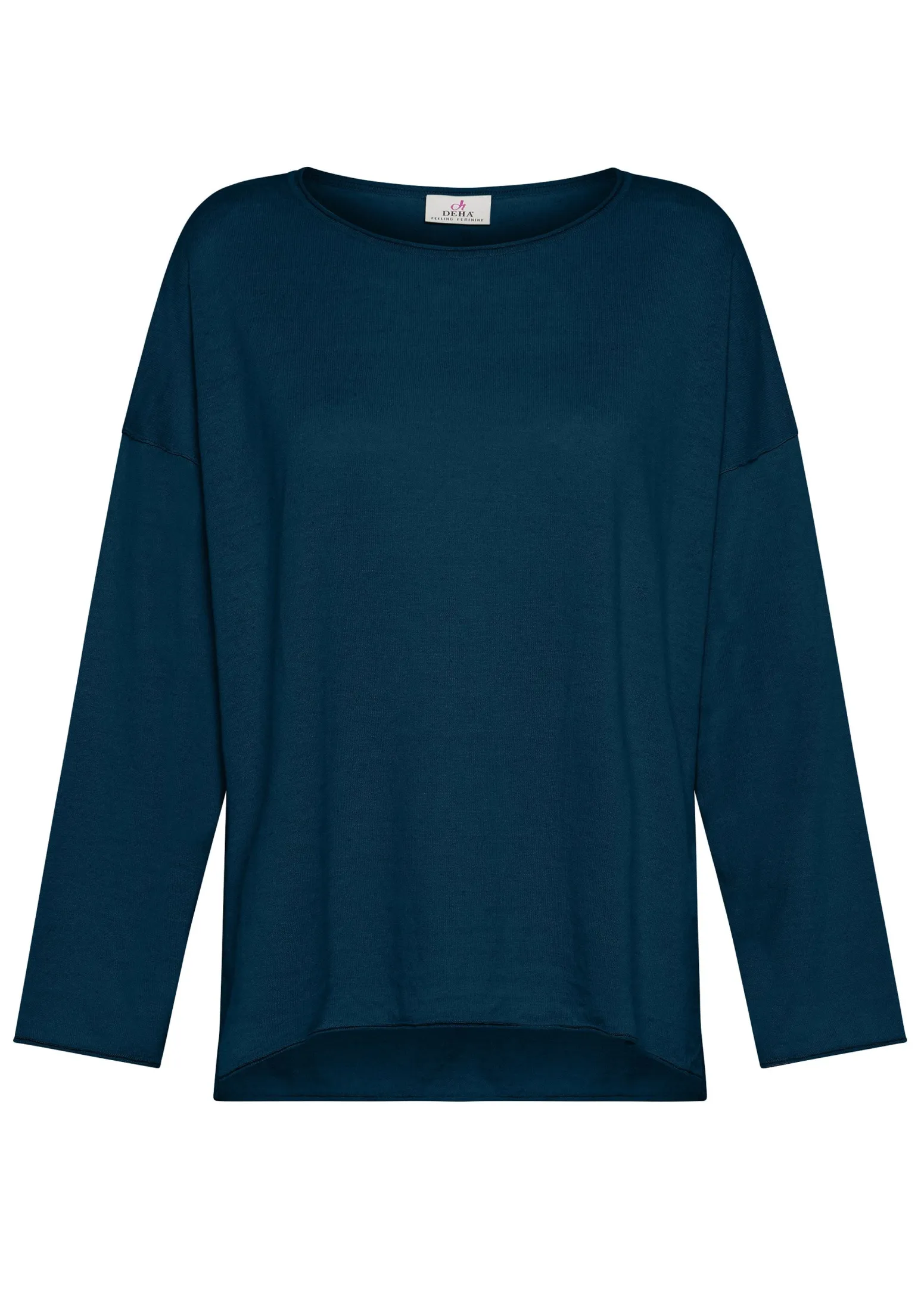 DEHA Felpe & Maglieria*Pullover Ampio In Lino Blu