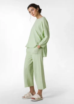 DEHA Felpe & Maglieria*Pullover Ampio In Lino Verde
