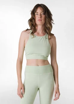 DEHA Canotte E Reggiseni Sportivi*Reggiseno Sportivo Effetto Vintage Verde