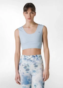 DEHA Canotte E Reggiseni Sportivi*Reggiseno Sportivo In Microfibra Riciclata Blu