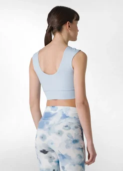 DEHA Canotte E Reggiseni Sportivi*Reggiseno Sportivo In Microfibra Riciclata Blu