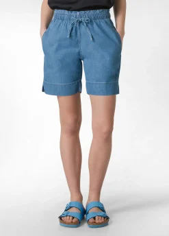 DEHA Bermuda*Shorts In Denim Lyocell Blu