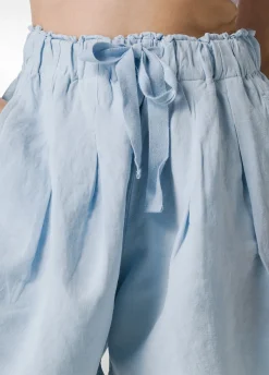 DEHA Bermuda*Shorts In Misto Lino E Lyocell Blu
