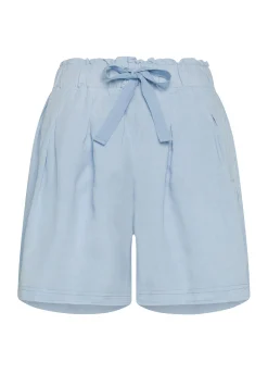 DEHA Bermuda*Shorts In Misto Lino E Lyocell Blu