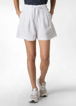 DEHA Bermuda*Shorts In Misto Lino E Lyocell Bianco