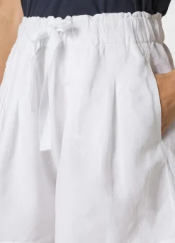 DEHA Bermuda*Shorts In Misto Lino E Lyocell Bianco