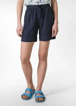DEHA Bermuda*Shorts In Twill Tencel Blu