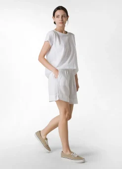 DEHA Bermuda*Shorts In Viscosa Crepe Bianco