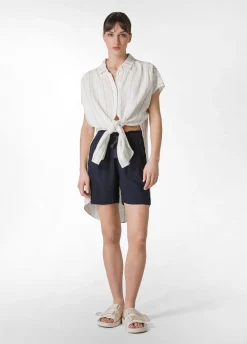 DEHA Bermuda*Shorts In Viscosa Crepe Blu