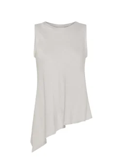 DEHA Top & T-Shirts*Top Asimmetrico In Raso Grigio