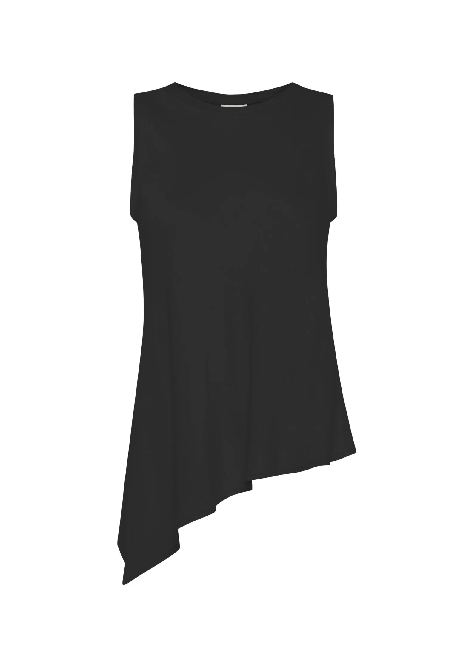 DEHA Top & T-Shirts*Top Asimmetrico In Raso Nero
