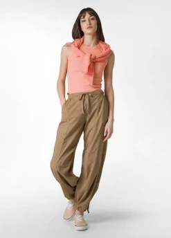 DEHA Top & T-Shirts*Top In Costina Effetto Vintage Arancio
