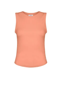 DEHA Top & T-Shirts*Top In Costina Effetto Vintage Arancio