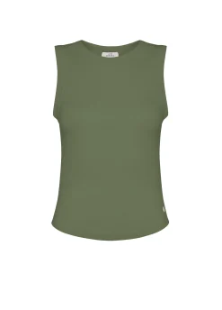 DEHA Top & T-Shirts*Top In Costina Effetto Vintage Arancio
