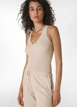 DEHA Top & T-Shirts*Top In Maglia Di Rayon Beige