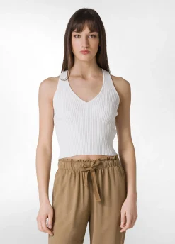 DEHA Felpe & Maglieria*Top In Maglia Di Rayon Bianco