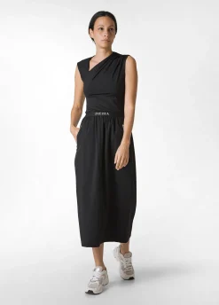 DEHA Top & T-Shirts*Top Scollo Asimmetrico In Microfibra Nero
